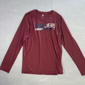Cleveland Cavaliers T-Shirt Men‎ XL Red Pullover Henley Game Swag Wear